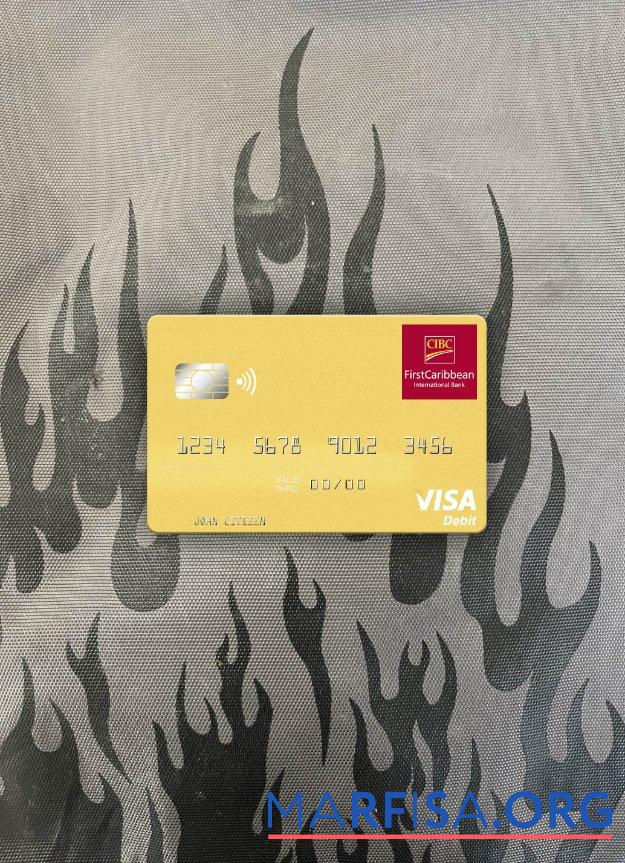 Realistic Grenada CBIC visa debit card photolook front template